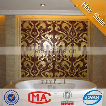 HF JY13-P02 premium and modern glass mosaic pattern decorative wall tile made in China decor tiles mosaic