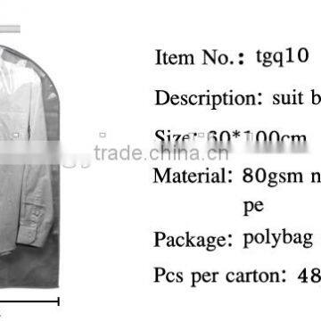 Manufacture Window Transparent Garment Suit Dress Travel Bag With Zipper