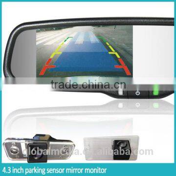 temperature and compass monitor ; Auto backup camera display; Auto brightness adjustment rearview mirror