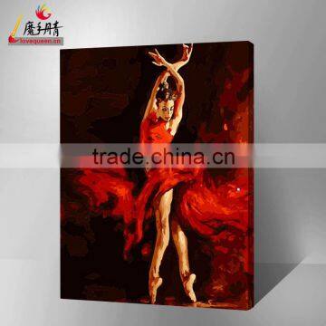 handmade beautiful sex girl oil painting by numbers on canvas 2016 hot sales