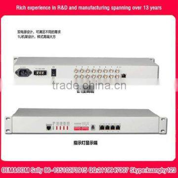 8E1 to Ethernet 10/100 Base-T Interface/ Protocol converter 220VAC and -48VDC Dual power supply OEM&ODM factory