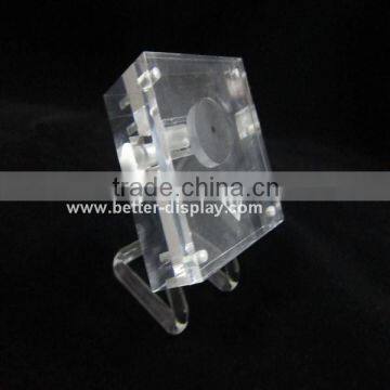 Small black acrylic Show Box For Loose Diamond Diamond Display Box