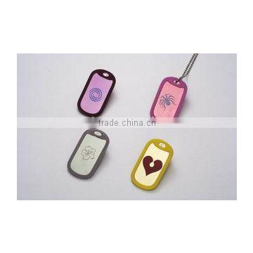 High-quality Metal pet collar Photo Sticker Coated with serial No. for souvenir