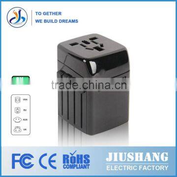 China factory using imported raw materials Double USB 2500MA universal power travel adapter