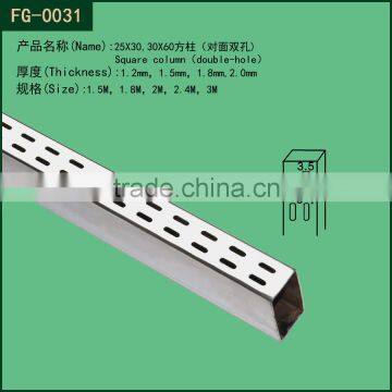 Square pipe metal slotted c channel