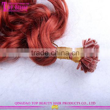 wholesale cheap kinky curly u tip 100% virgin indian remy hair extensions