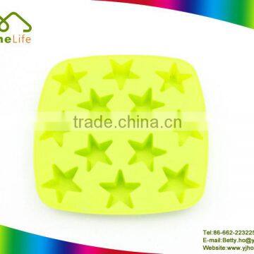 FDA standard 100% food grade star shaped silicone ice cube tray