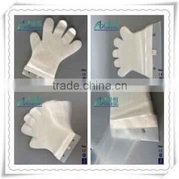 Soft PE Glove Blue Large Disposable Medical Gloves For Hair Dyeing photo-5