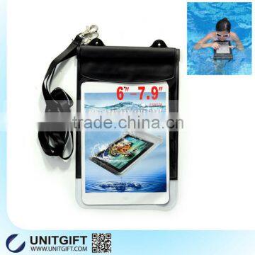 Hot selling new brand mobile phone PVC waterproof bag for mini ipad