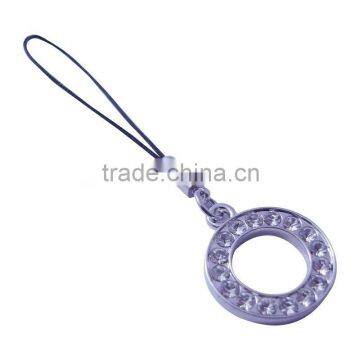 Promotion Chain Round Cell Phone Ornament