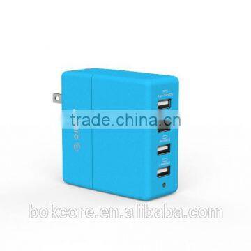 multifunction fast 5V 2A 4 ports portable travel wall usb charger