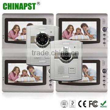 1 Camera to 4 monitors 7 Inch Color TFT LCD Villa Video Door Phone Doorbell Intercom Kit PST-VD906C