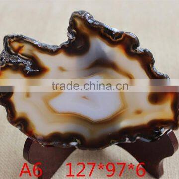 Natural mixed colors brazilian agate slice for home decoration