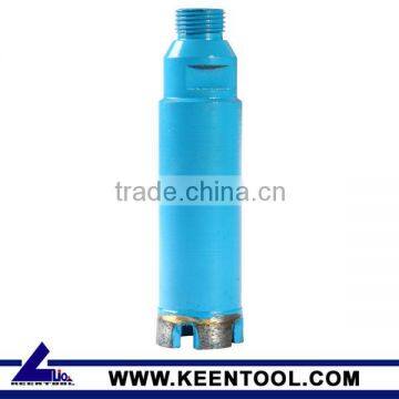 Thread drill bit for drilling concrete and asphalt
