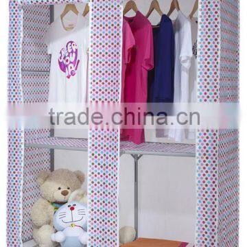 2014 beautiful Home storage folding assemble fabric wardrobe