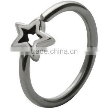 316L Stainless Steel Body Piercing Jewelry Ball Closure Ring Pop Star Ring