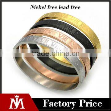 Professional Women Dubai Jewelry Stainless Steel Wide Cuff Bangle Open Bracelet