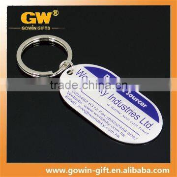 Custom steel tag with epoxy