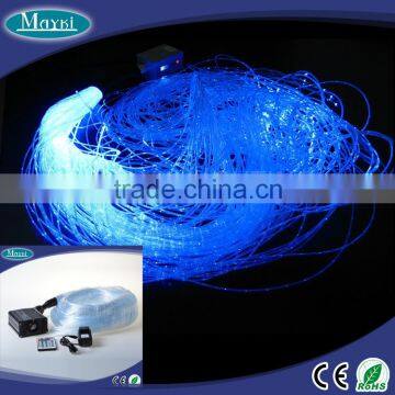 Mini DIY fiber optic chandelier kit with side spot fibre optic and 16w optical fiber light engine