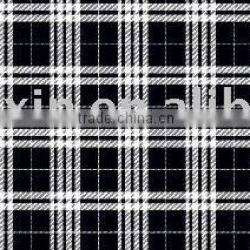 Hot sale quantity polyester plaid printed dying shepherd check fabric