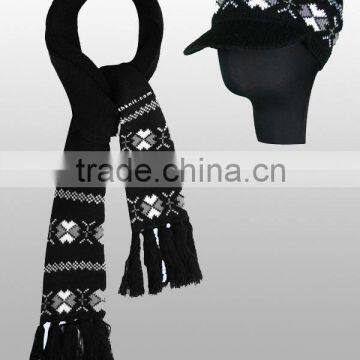 winter knit hat scarf set