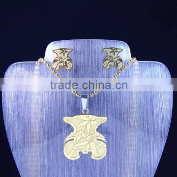 2016 Hot Sale Bear Stainless Steel Fashion Jewelry Set