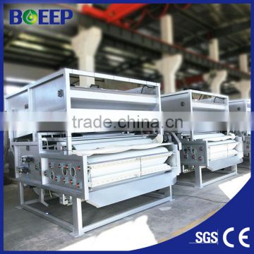 Dehydrating belt filter press