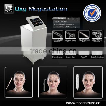 2014 new effective RF oxygen with diamond dermabrasion machine