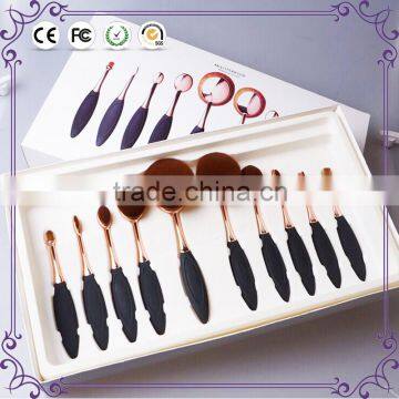 10pcs mermaid oval cosmetic makeup brush toothbrush shape make up brush