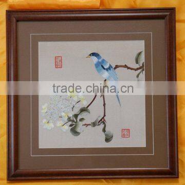Handworked embroidery wall-hanging--- Song Dynasty brids(005)