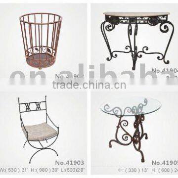 wrought iron style hand forged steel house furnishings