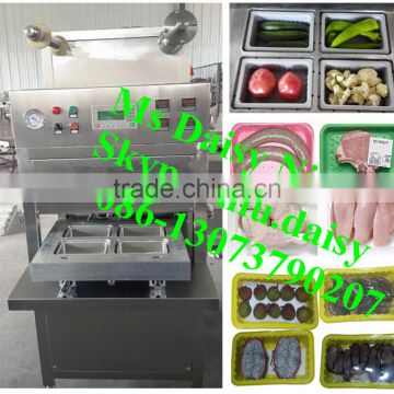 commercial disposable food tray sealing machine/plastic bowl sealing machine/yoghourt cup sealing machine