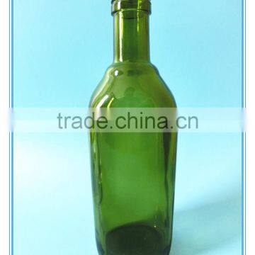 500ml Drak Green Primary Color Glass Olive Oil Packaging Bottle for Cooking