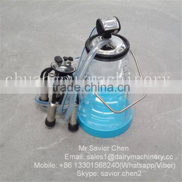 25KG Visible Plastic Milking Pail With Milking Cluster and Pulsator and Tube