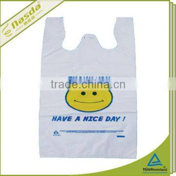 Oxo-biodegradable thank you t-shirt shopping bags