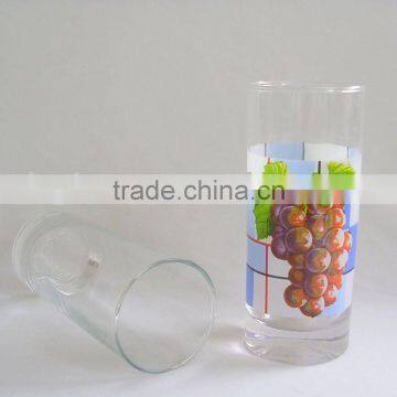 round high quality 8oz glass cup