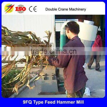 Small straw cutting machine for producing goat feed