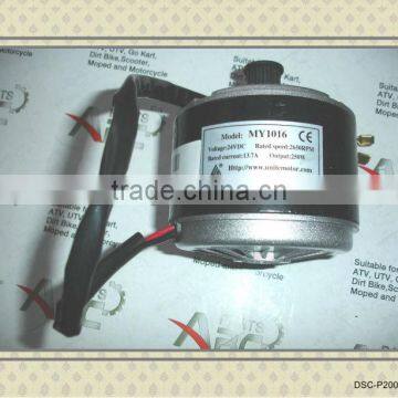 250W 24V Starter motor for scooter and E-bike with belt drive