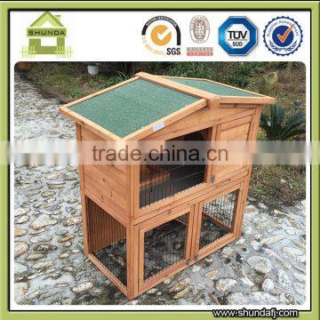 SDR009-T Wooden Bunny House Cheap 2 Story Double Decker Rabbit Hutches photo-4