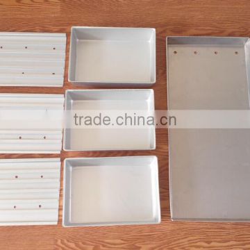 Contact plate freezer use aluminum fast freezing pan with cap