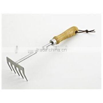 ISO9001 621421 12-3/4" Stainless steel 5-tine hand rake