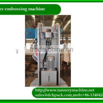 metal embossing machine for tanning machine