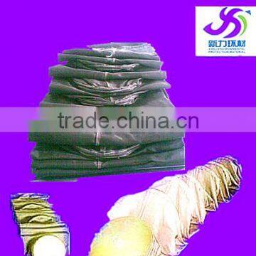 High quality woven fiberglass reverse filter bag with metal ring