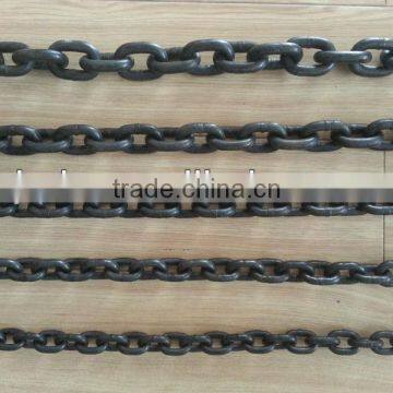 manufacture 20Mn2 8mm G80 lifting chain,T80 grade black chain,Grade 80 load chain