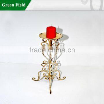 Powder Coated Floor Standing Metal Candle Holder