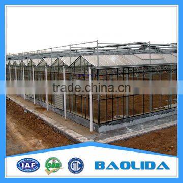 Galvanized Steel Structure Glass Cover Greenhouse Used Commercial Greenhouses photo-3