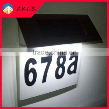 Solar Home Door Number Light