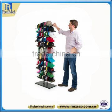 2016 hot selling standing metal customized cap rack