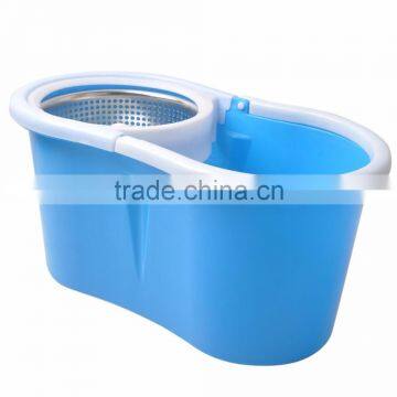360 Rotation Spin Mop With 2 Mop Heads SS Bucket Reusable Mop Heads photo-3