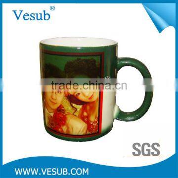 Wonderful Gift Magic Sublimation Stock Porcelain Color Changing Mug